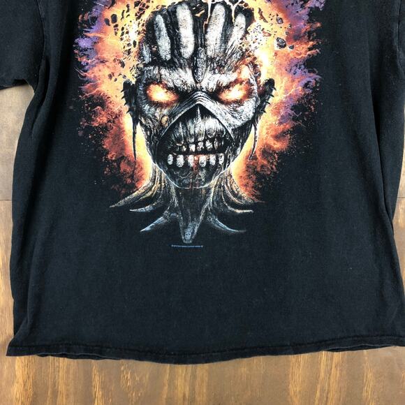 Iron Maiden Mens Shirt Black Book of Souls North America Tour Graphic Print M - Picture 3 of 11